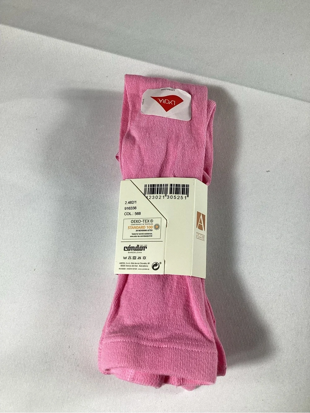 Condor girls tights Pink with Decorative Bow new size 3/6
